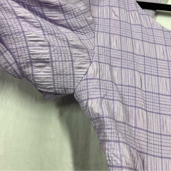 Showpo lilac check textured cutout maxi dress Akara open back - Picture 8 of 13